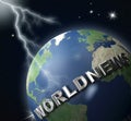 World-news globe 2 Royalty Free Stock Photo