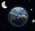 World-news globe Royalty Free Stock Photo