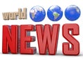 World news Royalty Free Stock Photo
