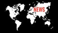 World News Header Illustration Background Royalty Free Stock Photo