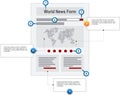 World News Internet Web Page Wireframe Structure P