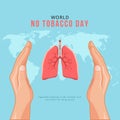 No Tobacco Day Poster Template Royalty Free Stock Photo