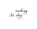 World No Tobacco Day, illustration, flat silhouette, banner concept, poster template, black, white, heart rhythm, cigarette