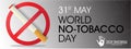 World No-Tobacco Day Royalty Free Stock Photo
