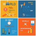 World No Tobacco Day Stop Smoking 31 May Banner