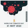 World no tobacco day. Royalty Free Stock Photo