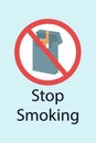 World No Tobacco Day. vector illustration. concept of no smoking. Stop smoking banner Royalty Free Stock Photo