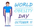 World obesity day is observed in various parts of world on October 11th