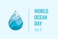 World Ocean Day - vector concept