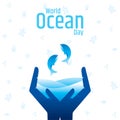 World ocean day. Vector illustration