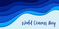 World Oceans Day paper art