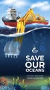 World Oceans Day, Sand Mining Banner