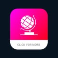 World, Office, Globe, Web Mobile App Icon Design