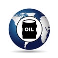 World oil industry consumption oil barrel Royalty Free Stock Photo
