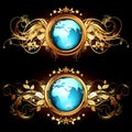 World with ornate