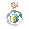 World ORS day poster design Royalty Free Stock Photo