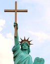 World Overcomers Outreach Ministries Church Statue of Liberty Royalty Free Stock Photo