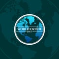 World ozone Day design vector. Royalty Free Stock Photo
