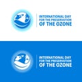 World ozone Day design vector. Royalty Free Stock Photo