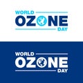 World ozone Day design vector. Royalty Free Stock Photo
