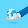 world in the palm 2 Royalty Free Stock Photo