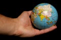 World in the palm of your hand Royalty Free Stock Photo