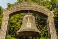 World peace bell from different unique angles close up shots Royalty Free Stock Photo