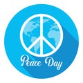 World Peace Day Hippie Sign International Holiday Poster