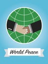 World peace motivation picture Royalty Free Stock Photo