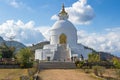 World peace pagoda - Pokhara, Nepal Royalty Free Stock Photo