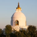 World peace stupa near Pokhara, Nepal