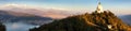 World peace stupa Phewa Pokhara Nepal Himalaya Annapurna