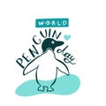 World penguine day poster