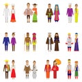 World people icon set Royalty Free Stock Photo