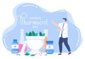 World Pharmacists Day Which Is Held on September 25th. Doctor, Medicine and Pills Concept. For Background, Banner or Poster