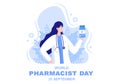 World Pharmacists Day Which Is Held on September 25th. Doctor, Medicine and Pills Concept. For Background, Banner or Poster