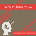 World Philosophy Day Royalty Free Stock Photo