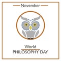 World Philosophy Day. November