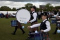 Cullybackey Pipe Band during the 2016 World Pipe Band Championships.