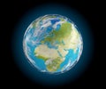 world planet earth 3d-illustration. elements of this image furnished by NASA Royalty Free Stock Photo