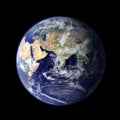 World. Planet earth, global model isolated on black background. Elements of this image furnished by NASA Royalty Free Stock Photo