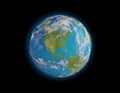 World planet earth North America USA. elements of this image fur Royalty Free Stock Photo