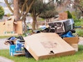 The world of plenty and the annual hard rubbish collection, cardboard box