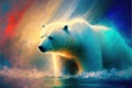 World Polar Bear Day Illustration generative ai