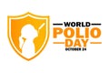 World Polio Day vector illustration