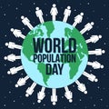 World population day graphic design