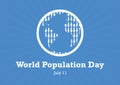 World Population Day vector