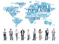 World Population Global People Community International Concept