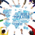 World Population Global People Community International Concept Royalty Free Stock Photo