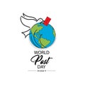 World Post Day concept. October 9